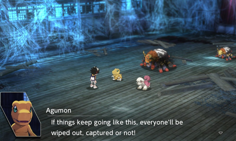 digimon warning that they might lose.