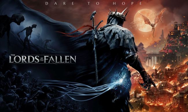 Key Art for The Lords of the Fallen shows the worlds of the living and the dead.