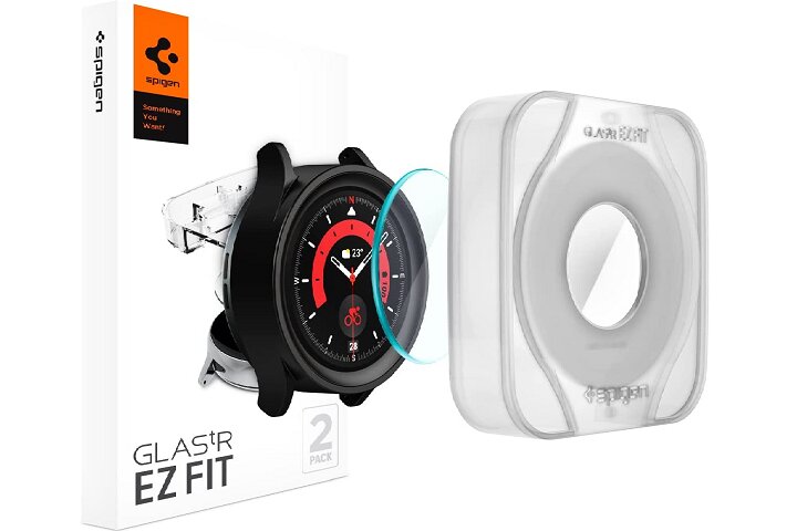 Spigen GlasTR EZ FIT para Galaxy Watch 5 Pro.