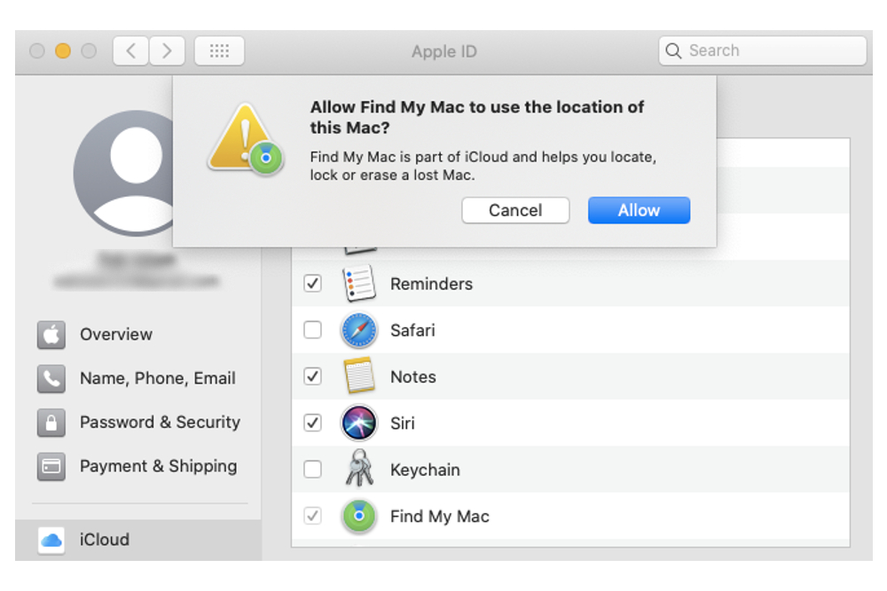 how to find a stolen macbook