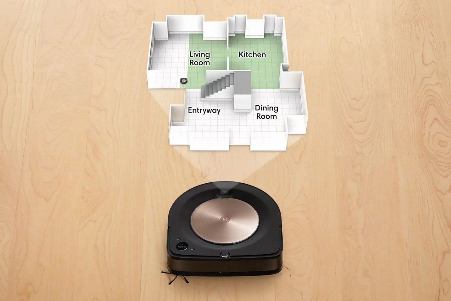 Recurso de mapa inteligente do Roomba