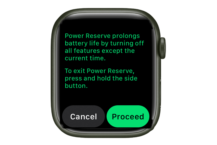 Turn off battery reserve best sale apple watch