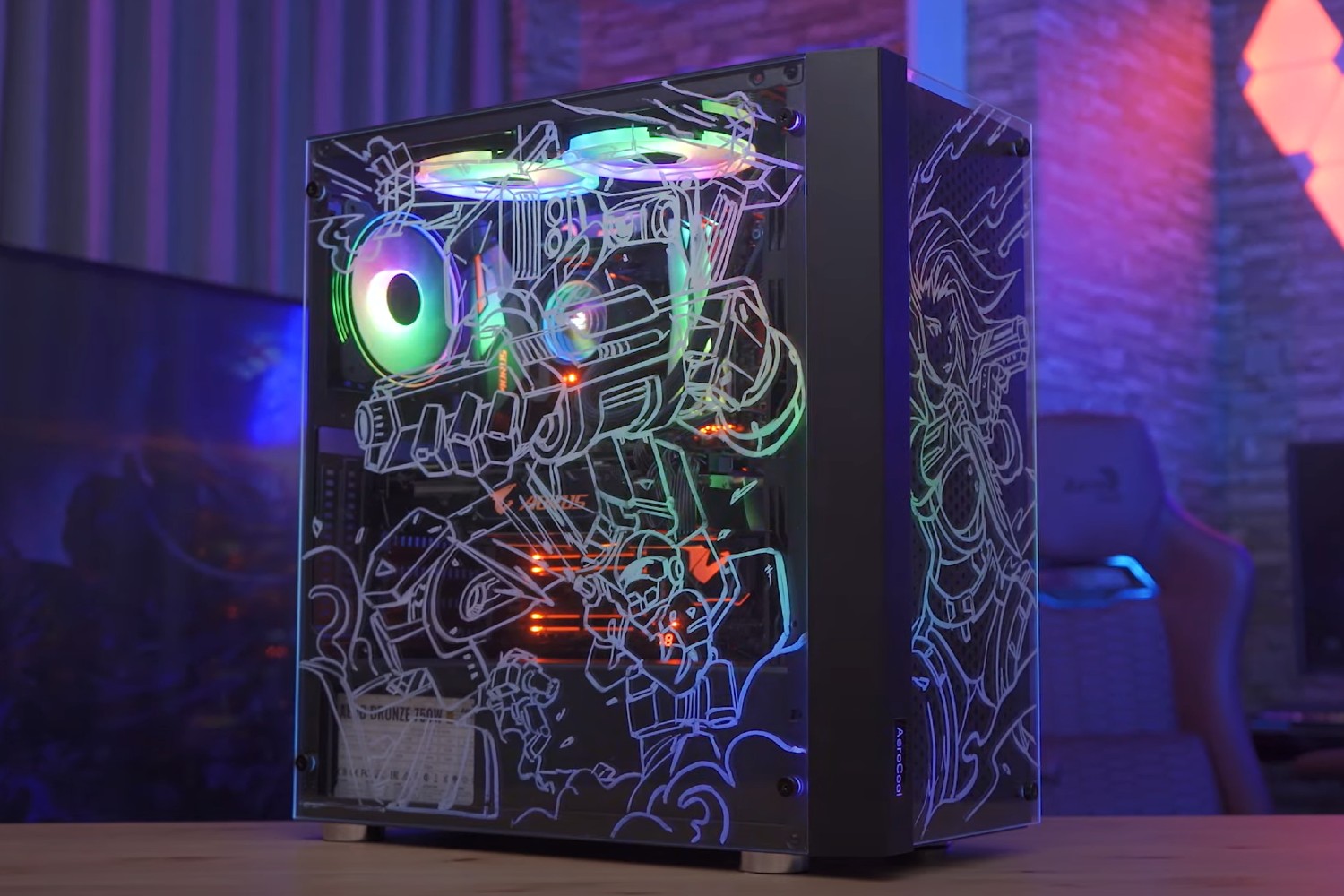 This PC case lets you draw in RGB right on the glass panels