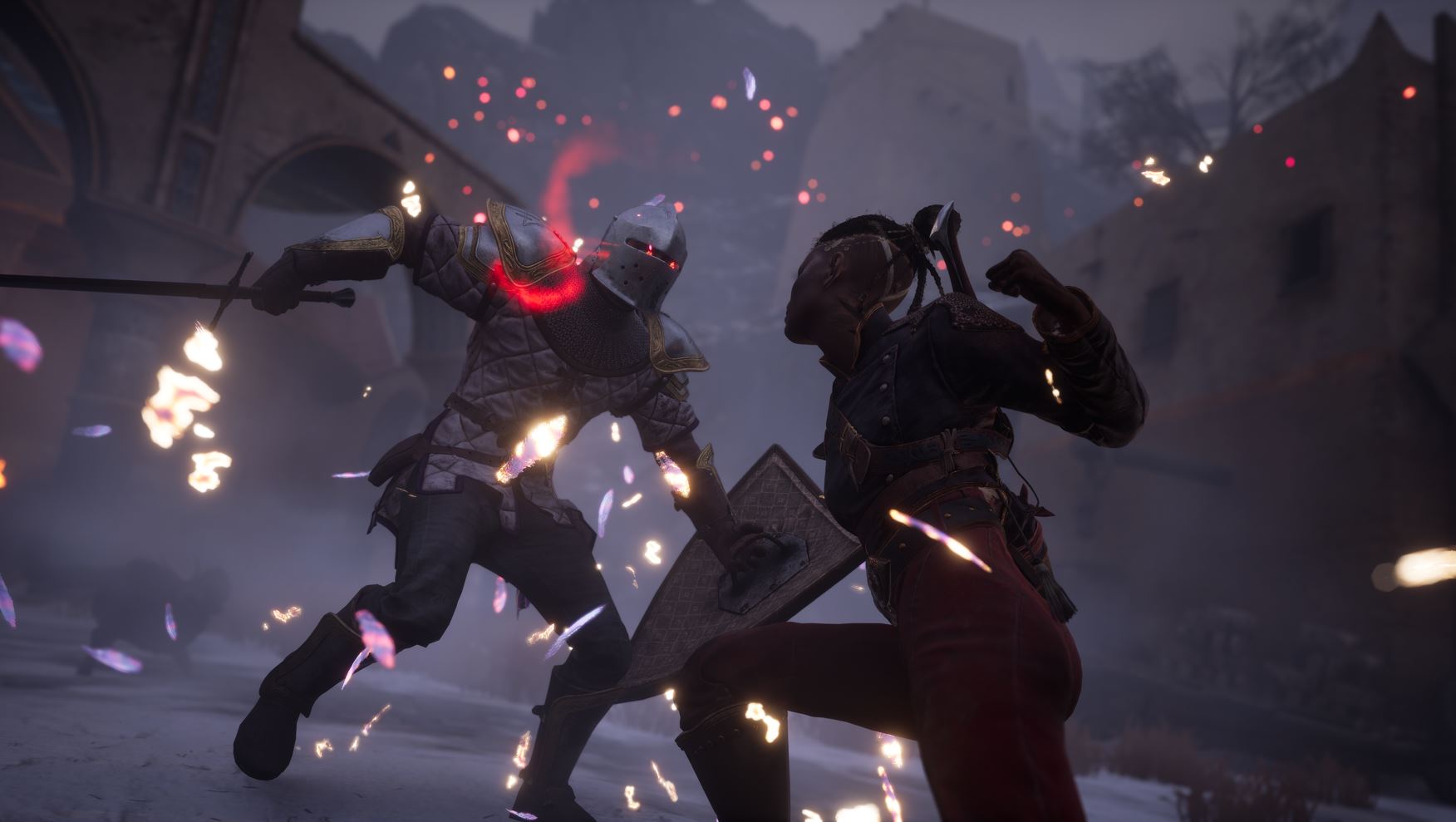 Nor fights a powerful enemy in Flintlock: the Siege of Dawn