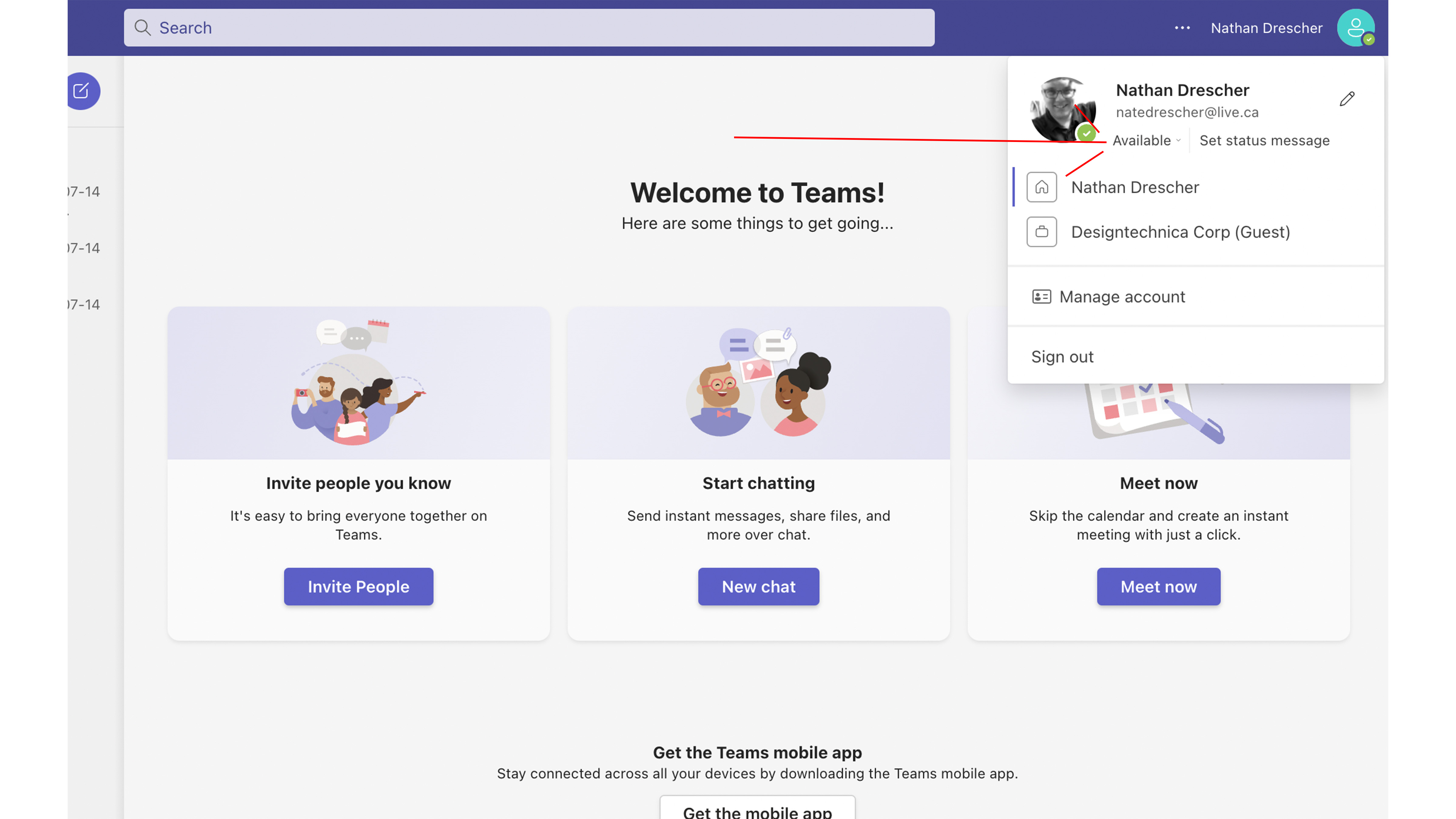 Как сохранить активный статус Microsoft Teams