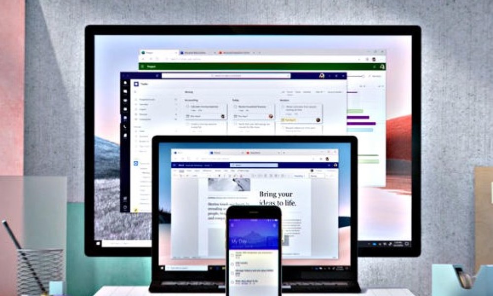 Microsoft Office 365 free trial available across all devices, mobile to desktop.