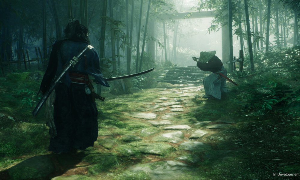 A ronin on a path in Rise of the Ronin.