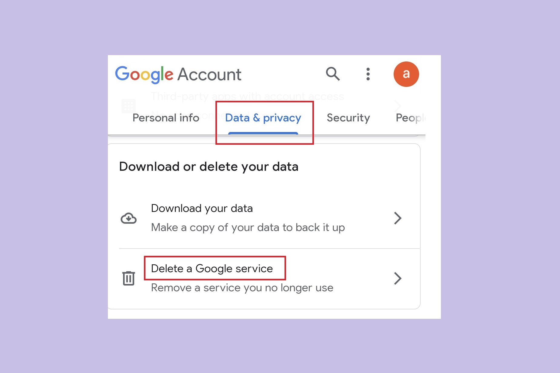 How to delete 2025 data from youtube