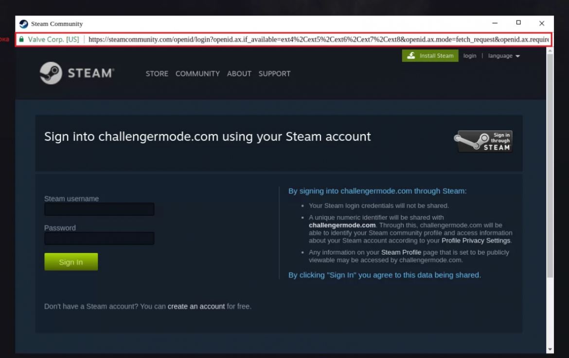 Steam account credentials phished in browser-in-a-browser attack