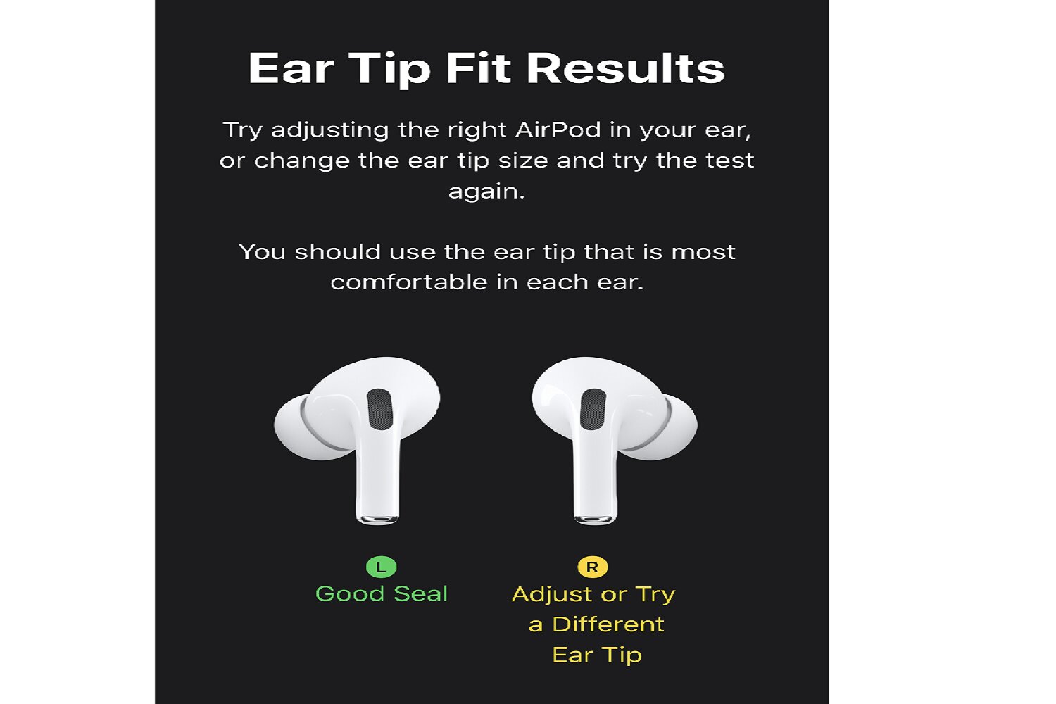 Changing airpod discount pro ear tips