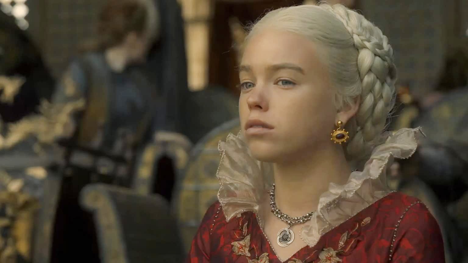 Rhaenyra looks on in "House of the Dragon."
