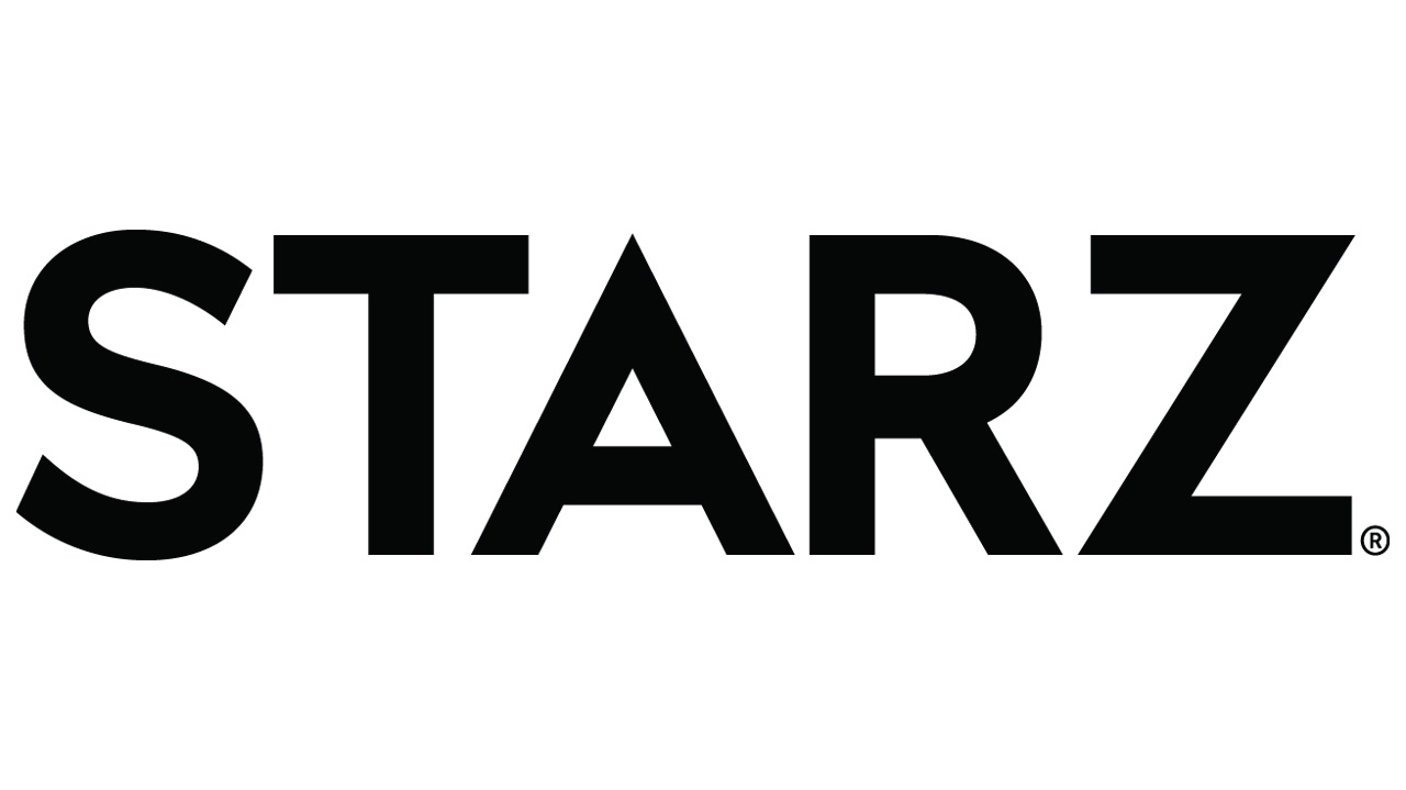 Логотип Starz на белом фоне.