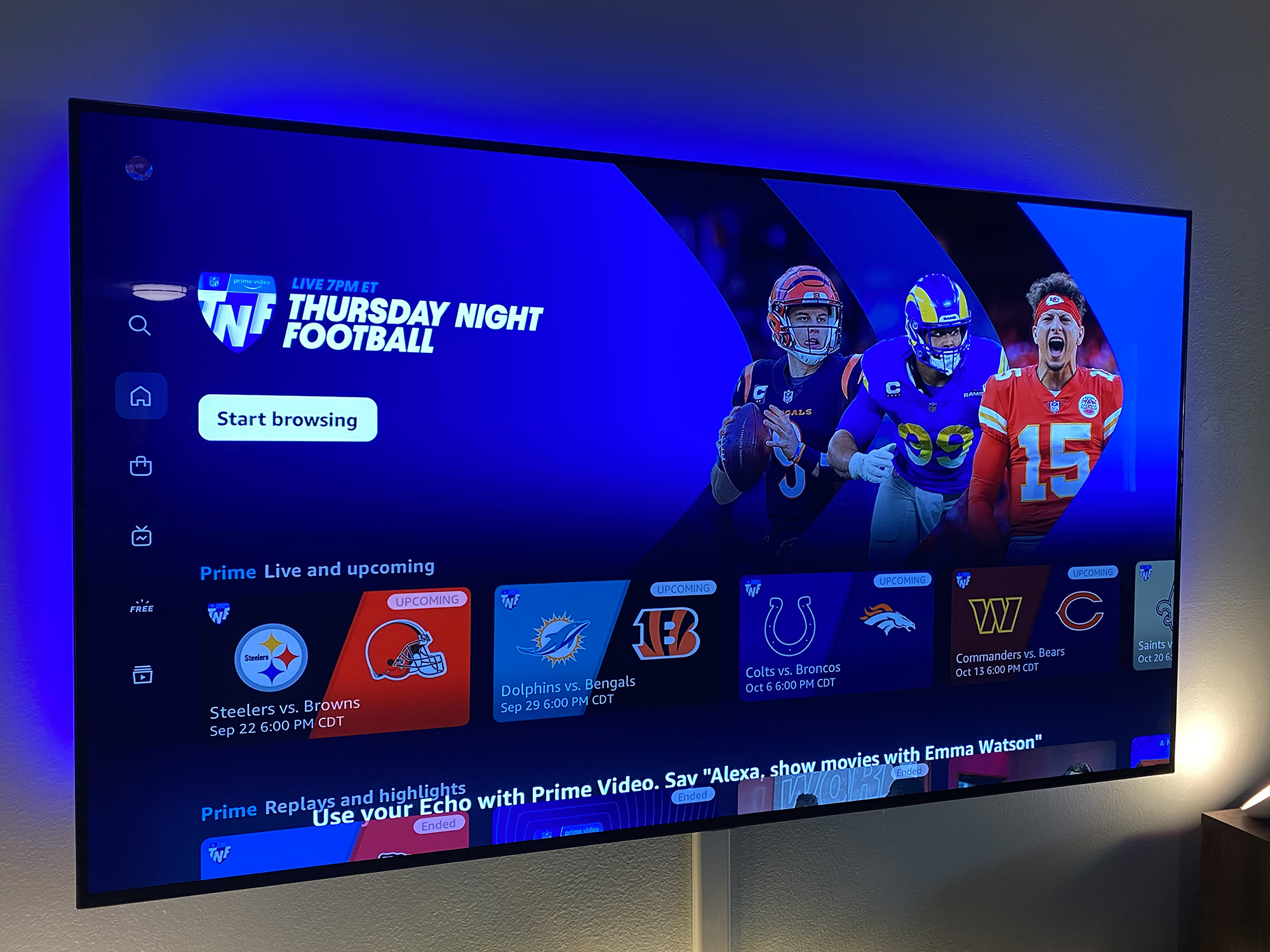 Prime Video's Thursday Night Football Schedule Announced