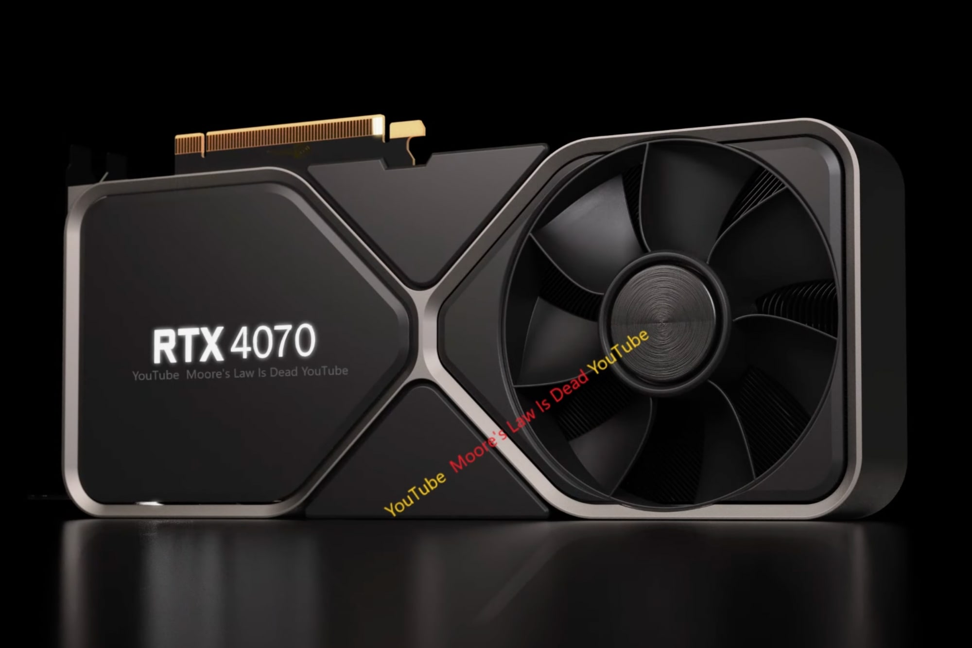 Gezeigt wird ein Rendering einer Nvidia GeForce RTX 4070.