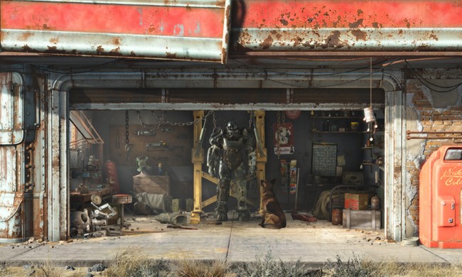 Power armor suit in Fallout 4.