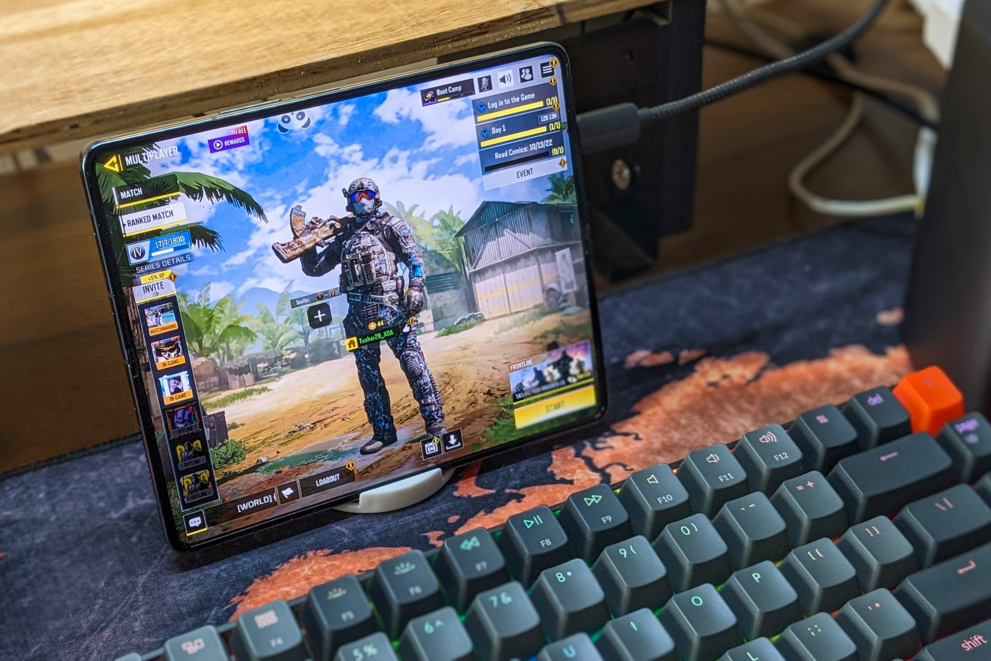 Khám phá tầm vóc của Galaxy Z Fold 4 để trải nghiệm trò chơi PC gaming một cách tuyệt vời nhất. Với hiệu suất mạnh mẽ và màn hình lớn, Galaxy Z Fold 4 cung cấp trải nghiệm chơi game tốt nhất cho bạn. Hãy xem hình ảnh liên quan đến sản phẩm này để hiểu rõ hơn về Galaxy Z Fold