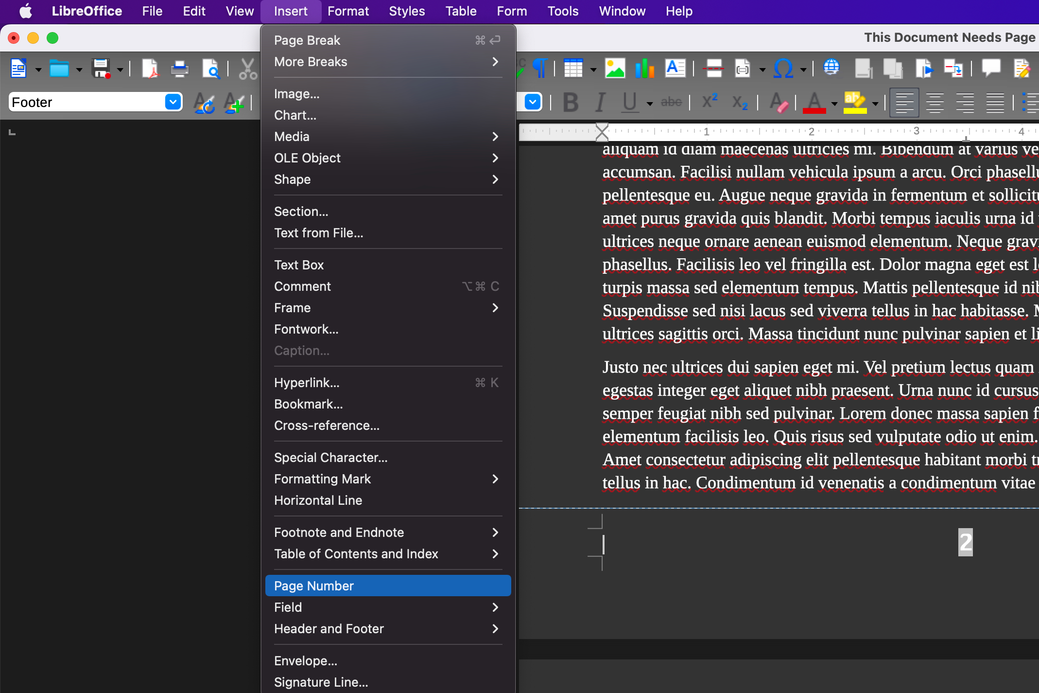 How To Insert Page Numbers In LibreOffice | Digital Trends