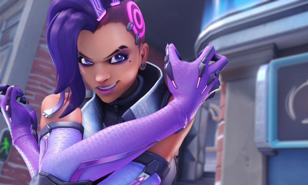 Sombra's new look in Overwatch 2.