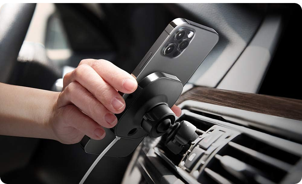 Tough On Universal Magnetic Metal Plate Car Mount for Phone Black (2 P