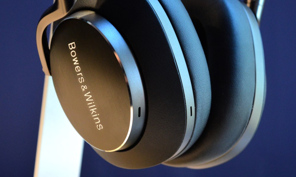 Bowers & Wilkins Px8 earcup close-up.