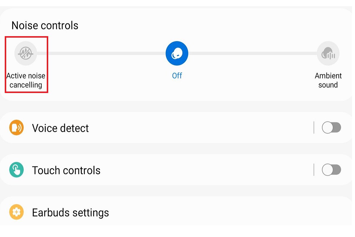 galaxy earbuds pro noise cancelling not working