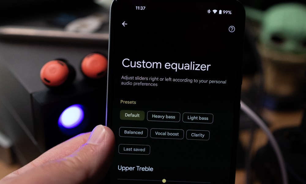 Google Pixel Buds Pro custom EQ settings.