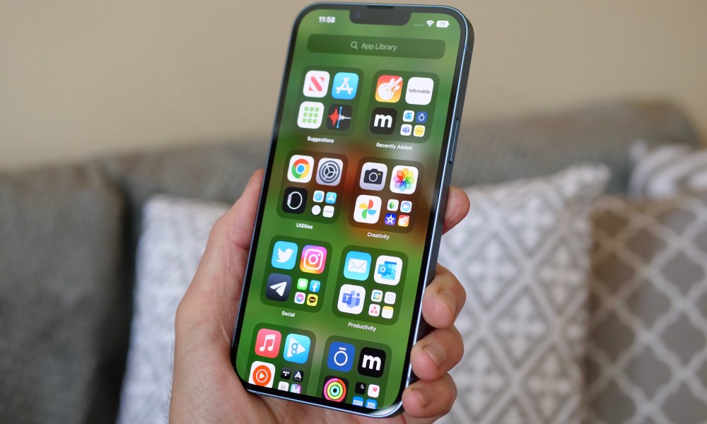 The App Library on the iPhone 14 Plus