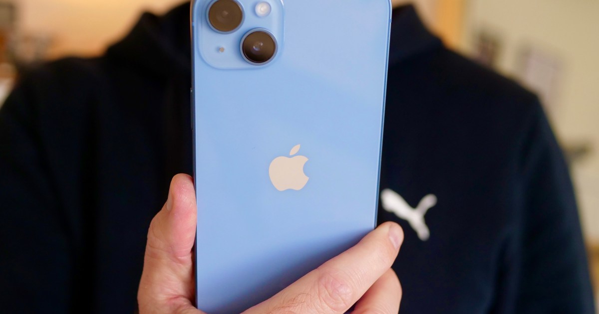 blue iphone 5c actual size