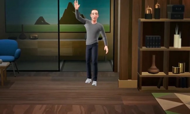 Mark Zuckerberg's avatar with legs in black jeans