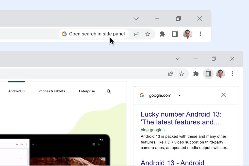 Google Chrome wurde mit einer neuen Sidebar-Funktion aktualisiert.
