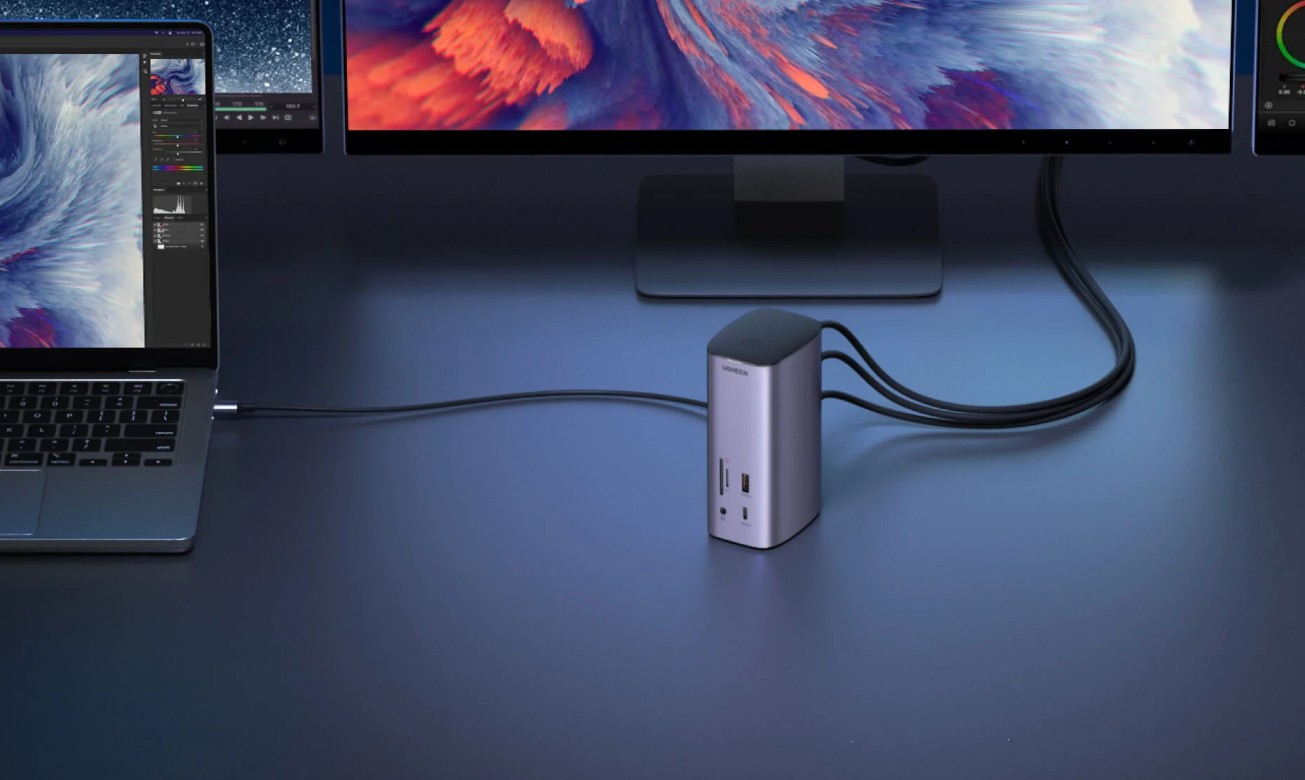 connect macbook air to docking station