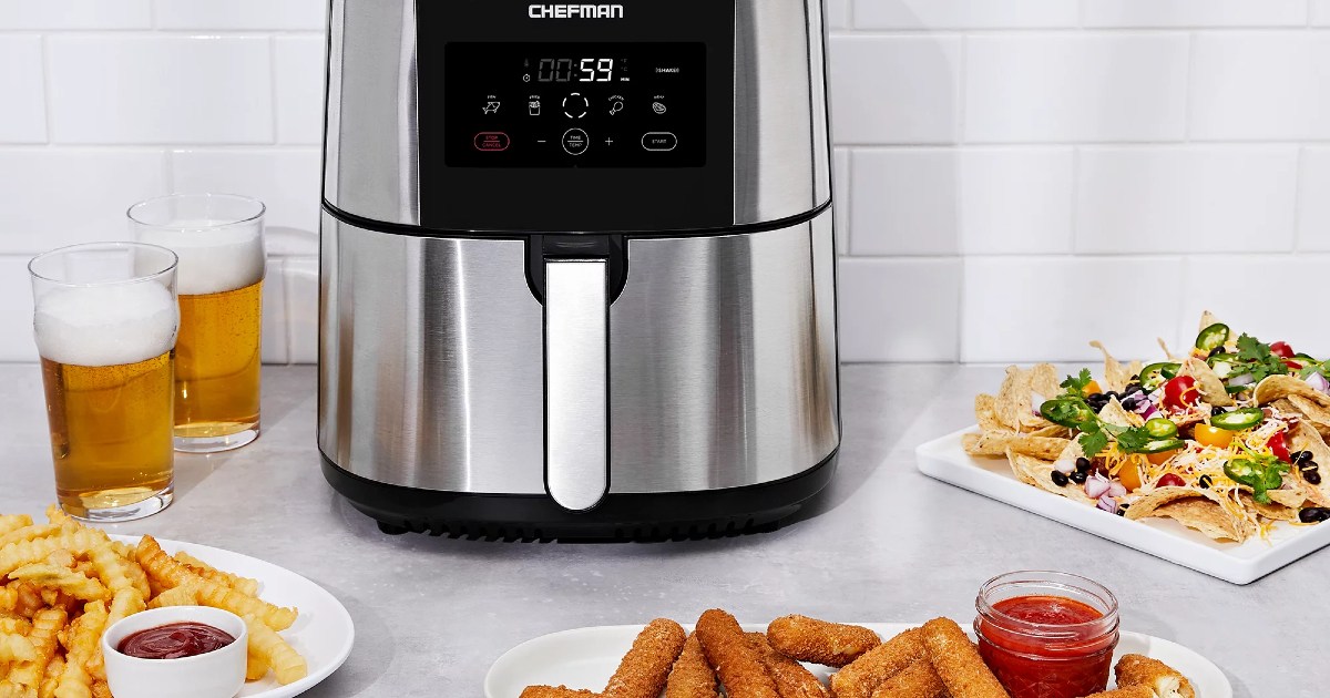 Chefman TurboTouch Easy View Air Fryer, 5 Qt. - Deep Fryers & Air