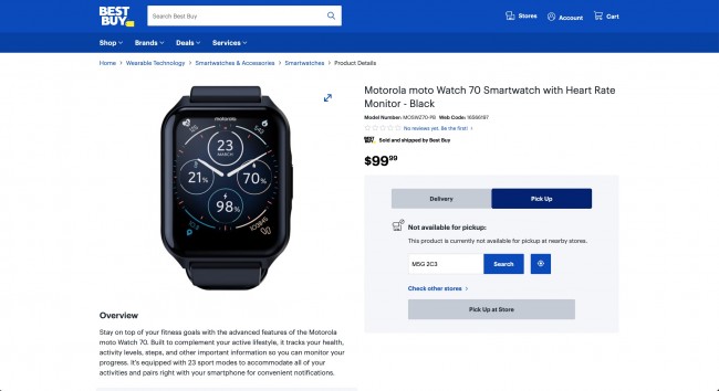 Smartwatch motorola online walmart