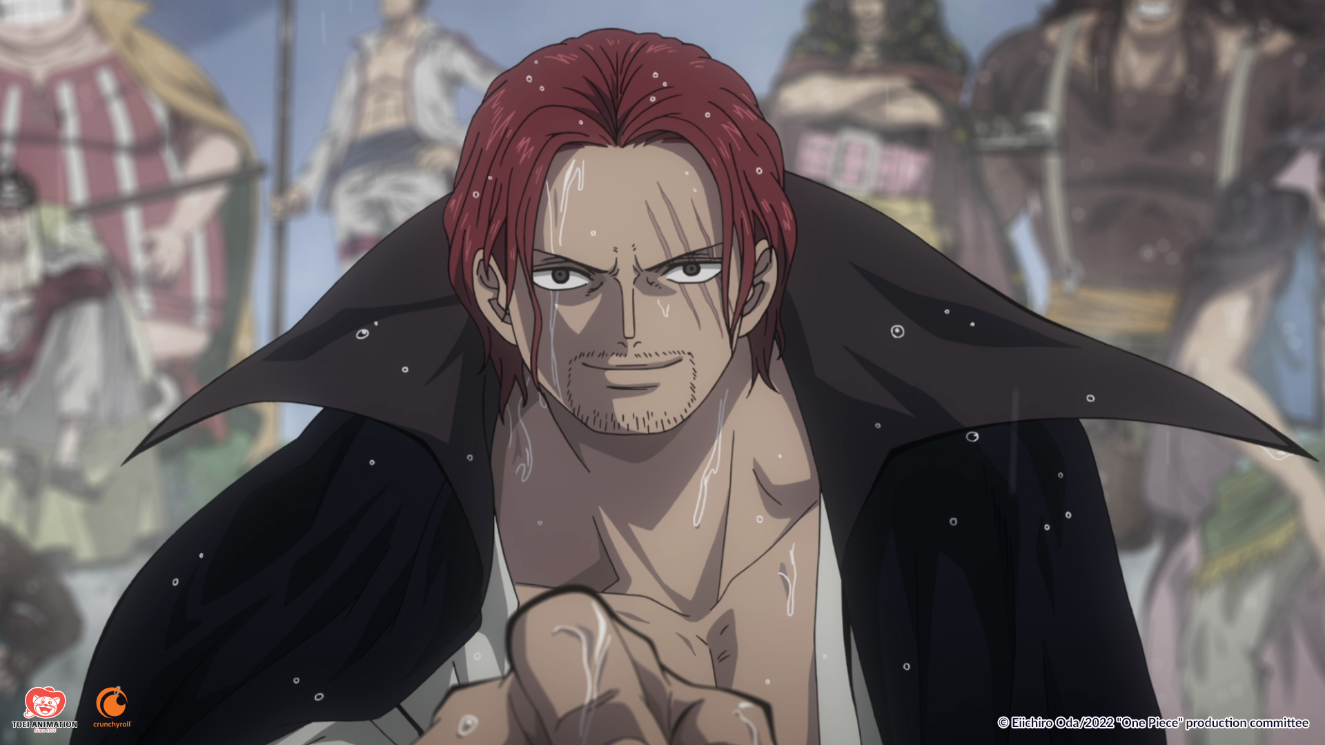 Caña pelirroja en película de One Piece: Red.