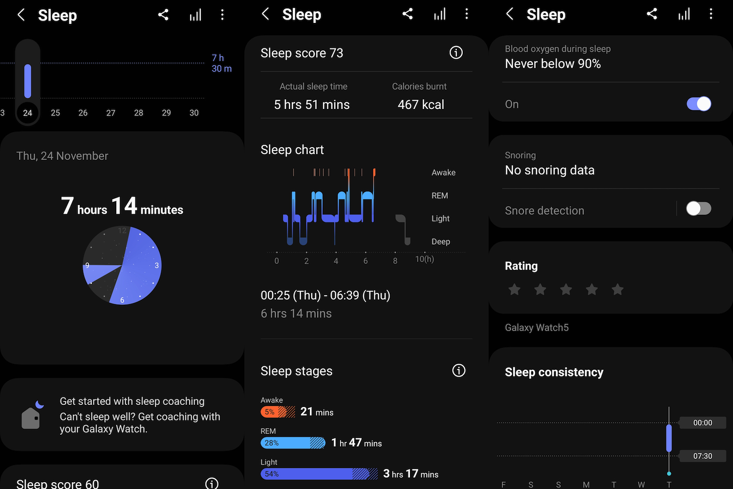 Samsung health best sale sleep tracker