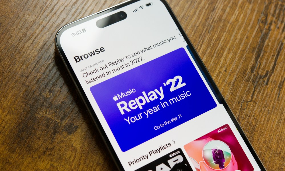 Apple Music Replay 2022 on an iPhone.