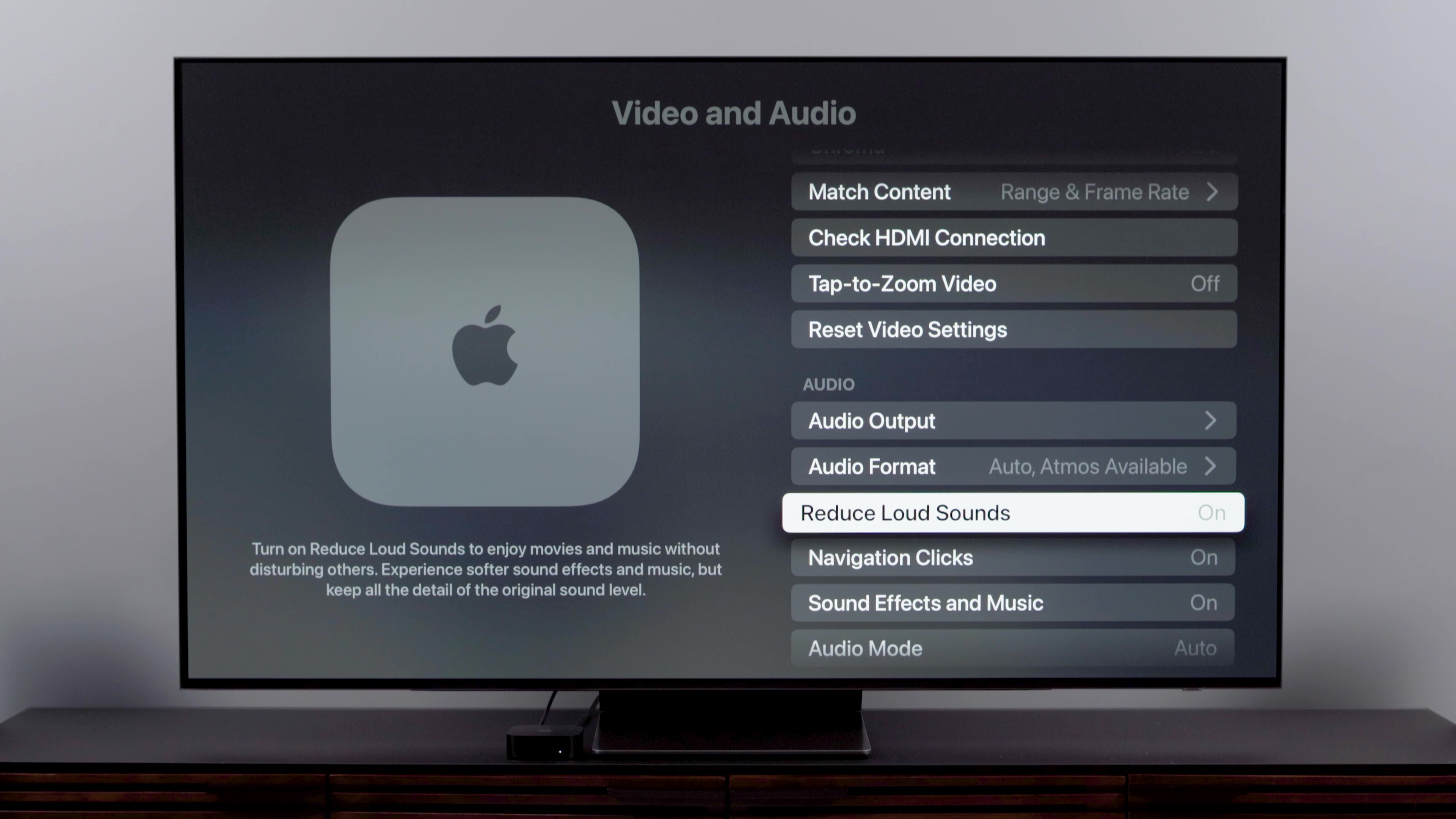 Apple tv deals settings