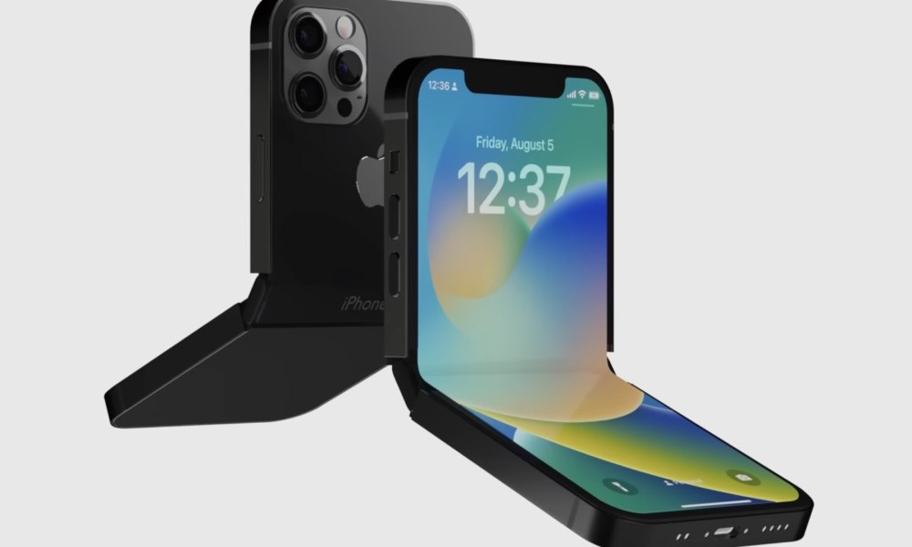 Concept render of foldable iPhone.