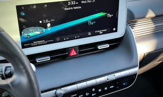 2022 Hyundai Ioniq 5 Limited AWD close up of central touchscreen.