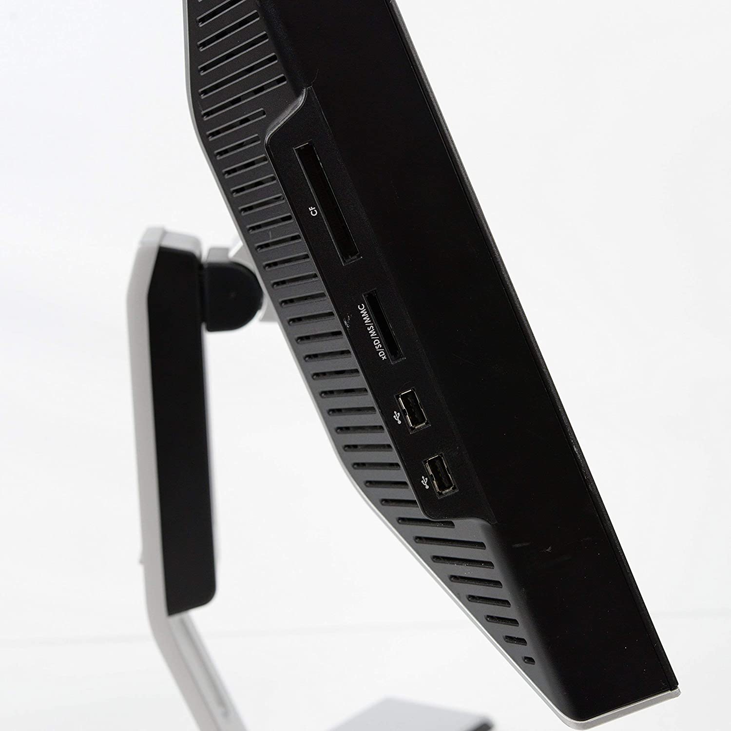 Profilansicht eines Dell UltraSharp-Monitors.