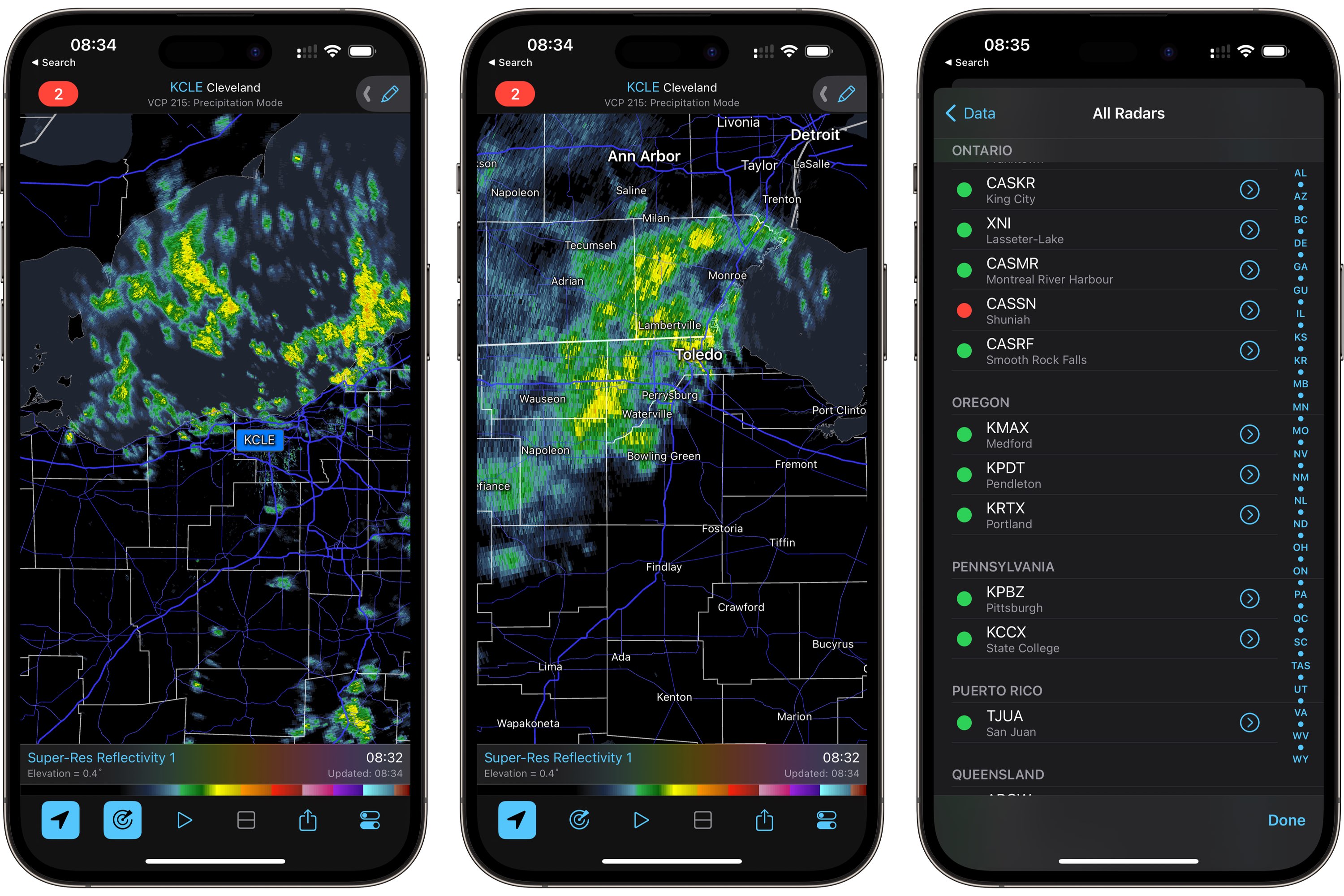 does radarscope offer a forecast function