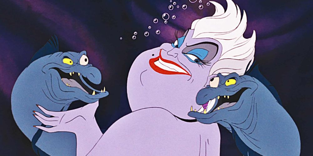 Ursula with her eels Flotsam and Jetsam in The Little Mermaid