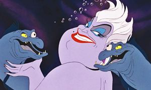 Ursula with her eels Flotsam and Jetsam in The Little Mermaid