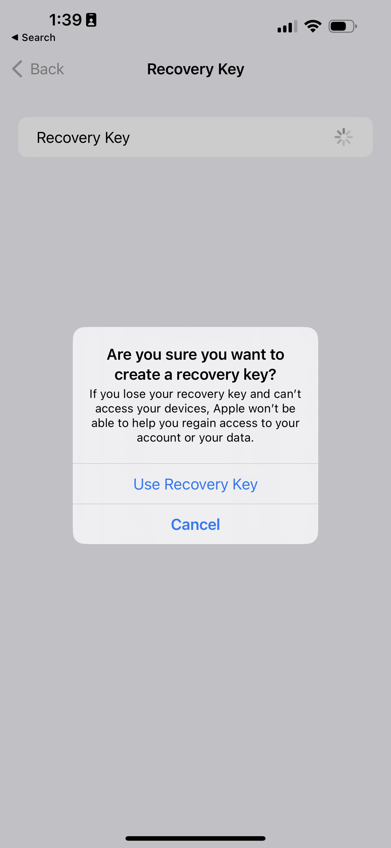 Configurar la Protección de datos avanzada en un iPhone con iOS 16.2.