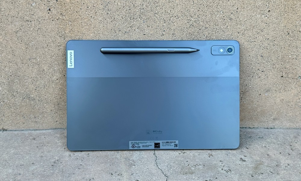 Lenovo Tab P11 Pro Gen 2 on pavement