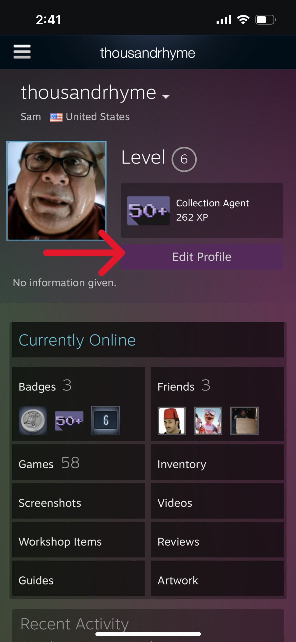 cómo cambiar el perfil móvil de ID de usuario de Steam