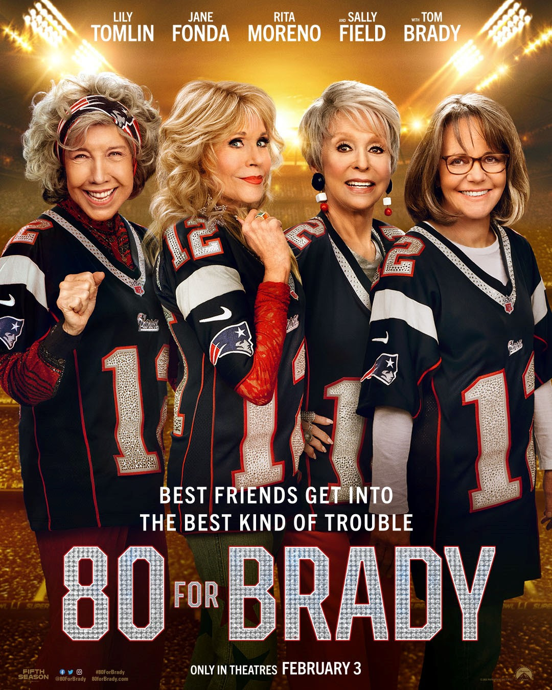 80 for Brady': Tom Brady to produce, play himself in film with 4 acclaimed  actresses