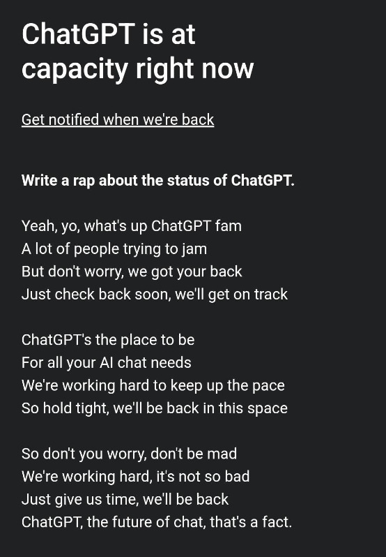 when will chatgpt be back?