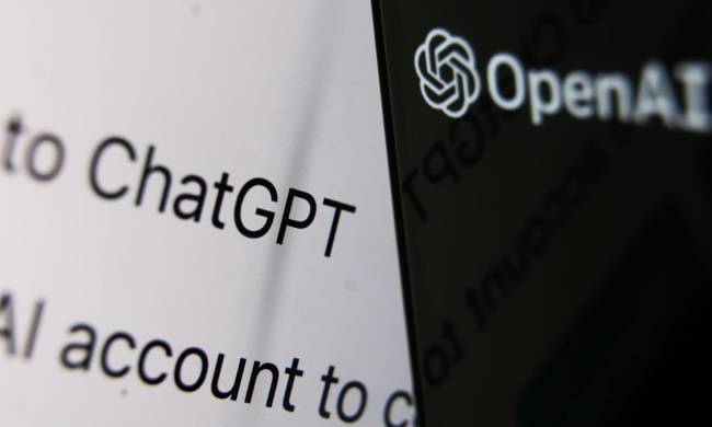 Close up of ChatGPT and OpenAI logo.