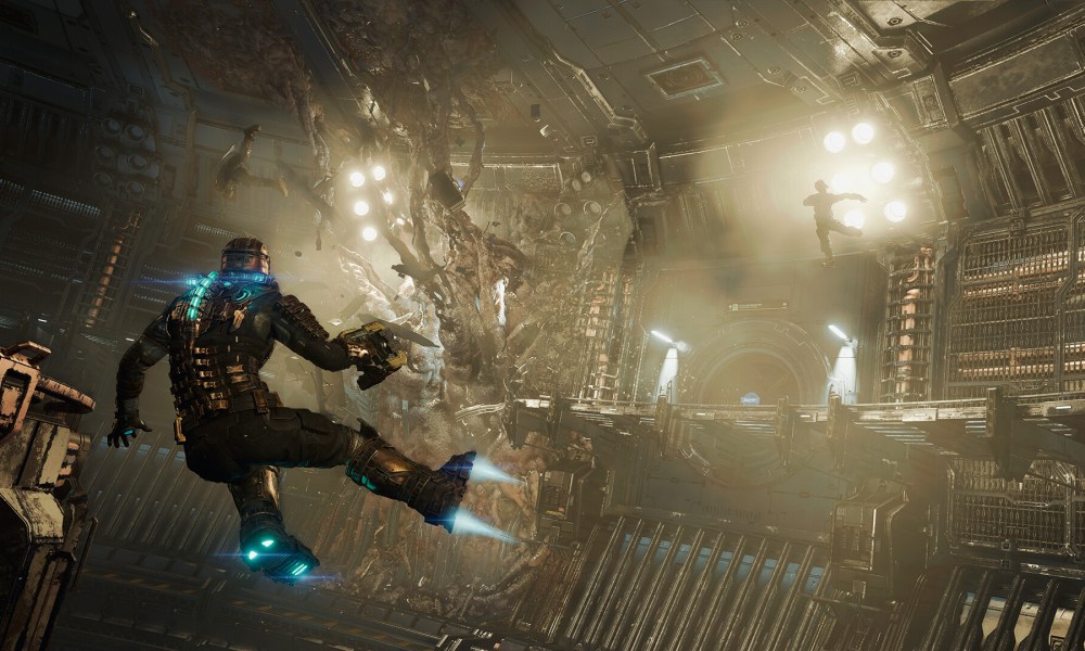 dead space interview gunner wright issac clarke flying through machinery in remake